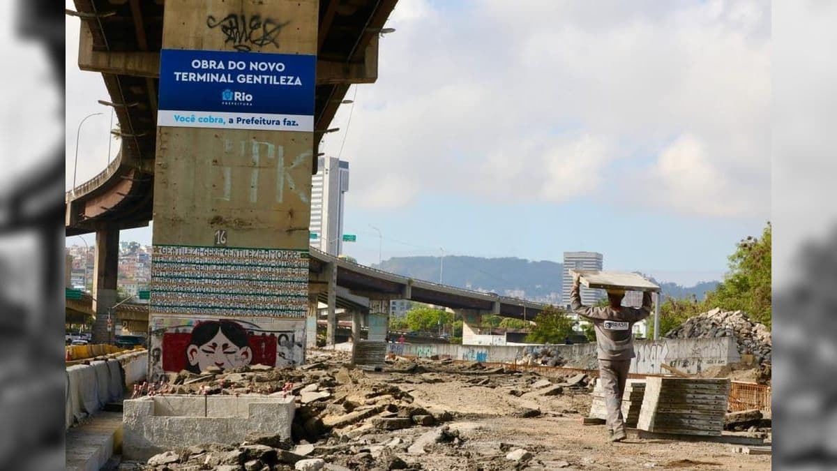 Obras do Terminal Intermodal Gentileza devem ser finalizadas até o fim deste ano