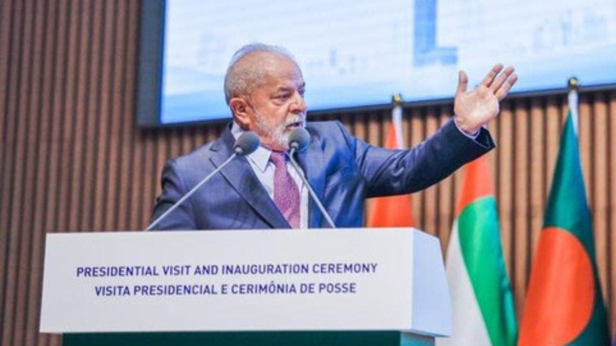 Lula discursa na possa de Dilma Rousseff como presidente do banco dos Brics