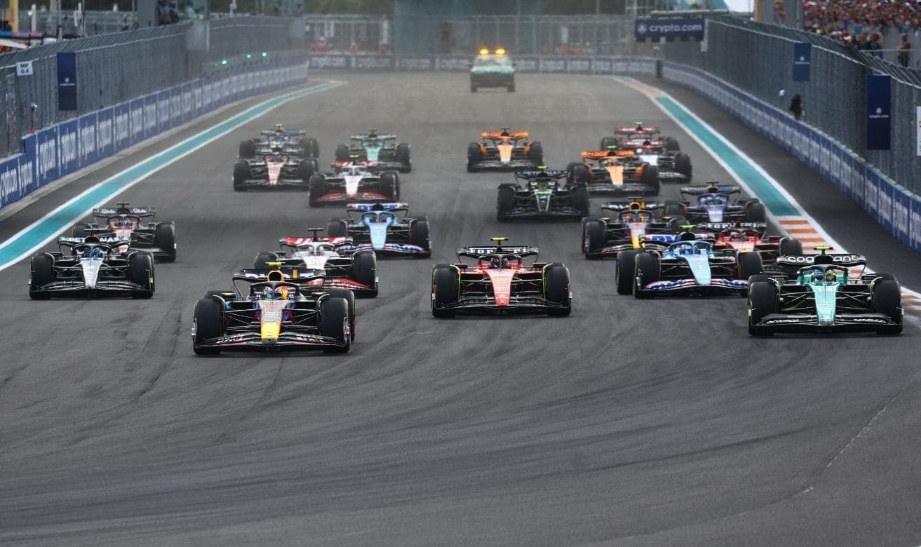 Largada do GP de Miami de Fórmula 1