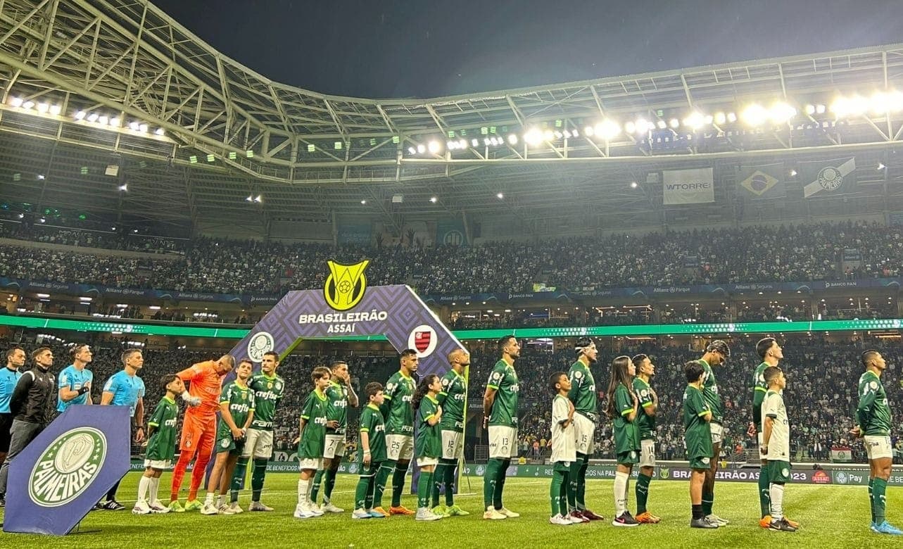 Allianz Parque antes de Palmeiras x Flamengo