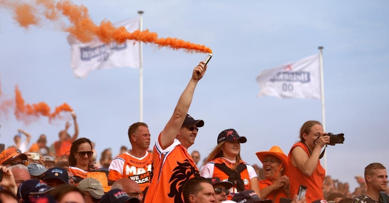 Sinalizadores no GP da Holanda 2022