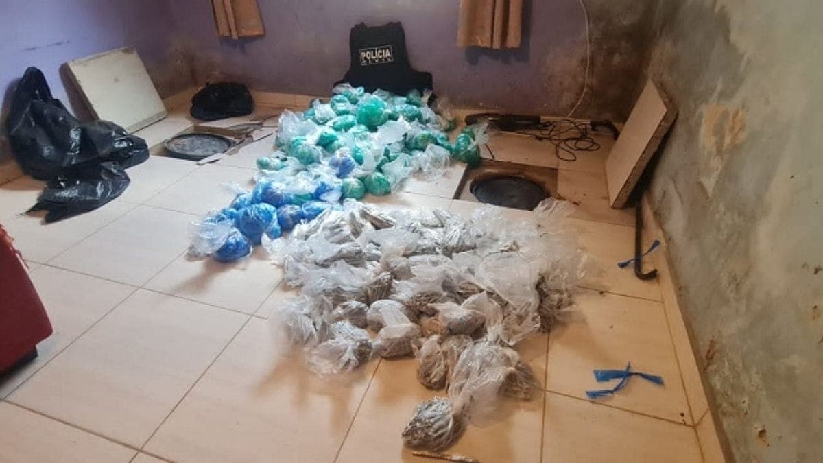 Porções de K9 estavam enterradas