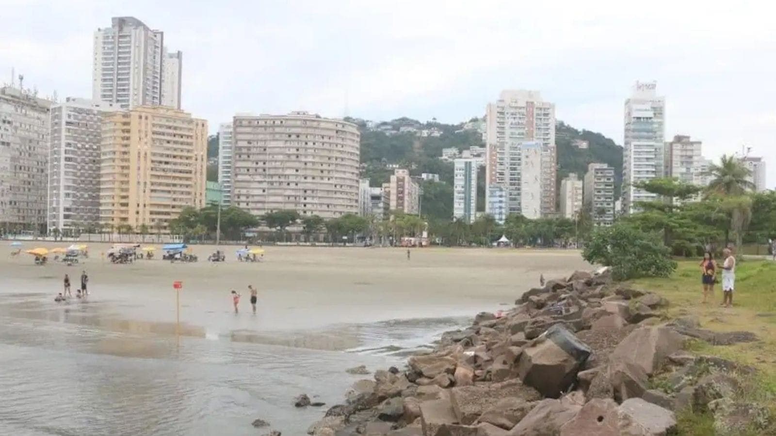 Cidade de Santos, litoral de São Paulo