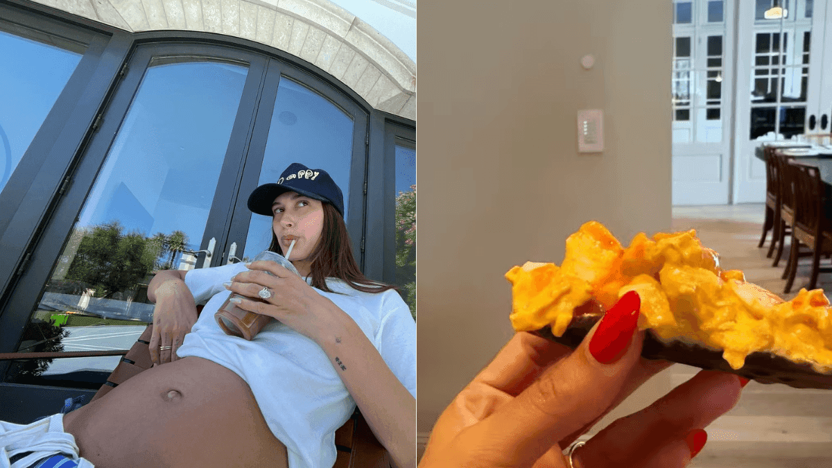Hailey Bieber usou as redes sociais para contar sobre desejo de grávida