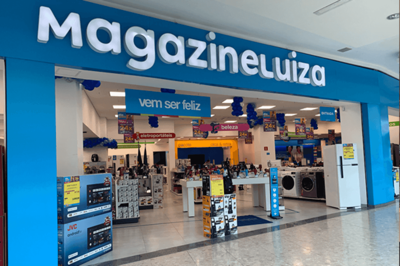Fachada de uma loja da empresa Magazine Luiza, investigada pela Polícia Civil