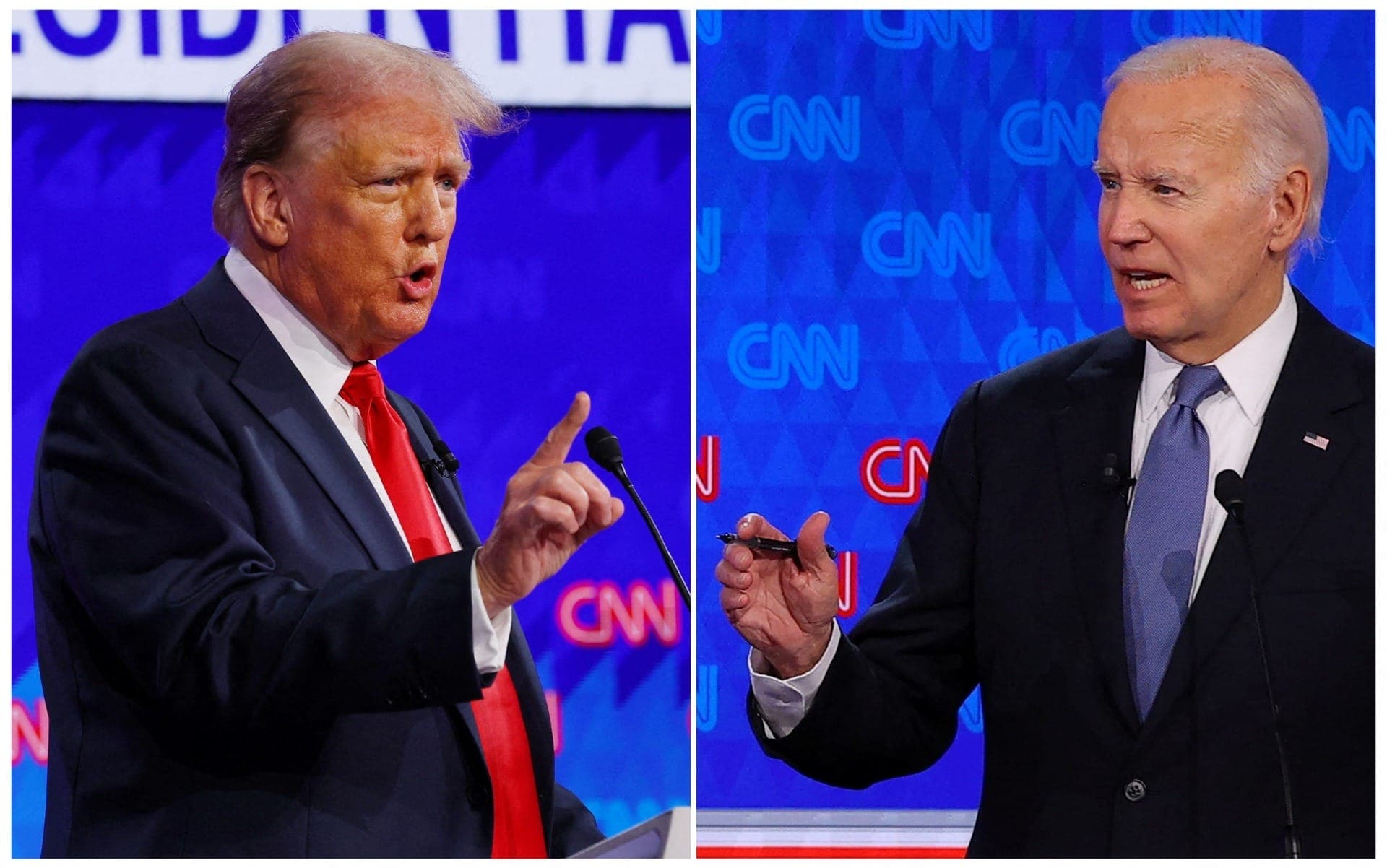 Donald Trump e Joe Biden trocaram acusações