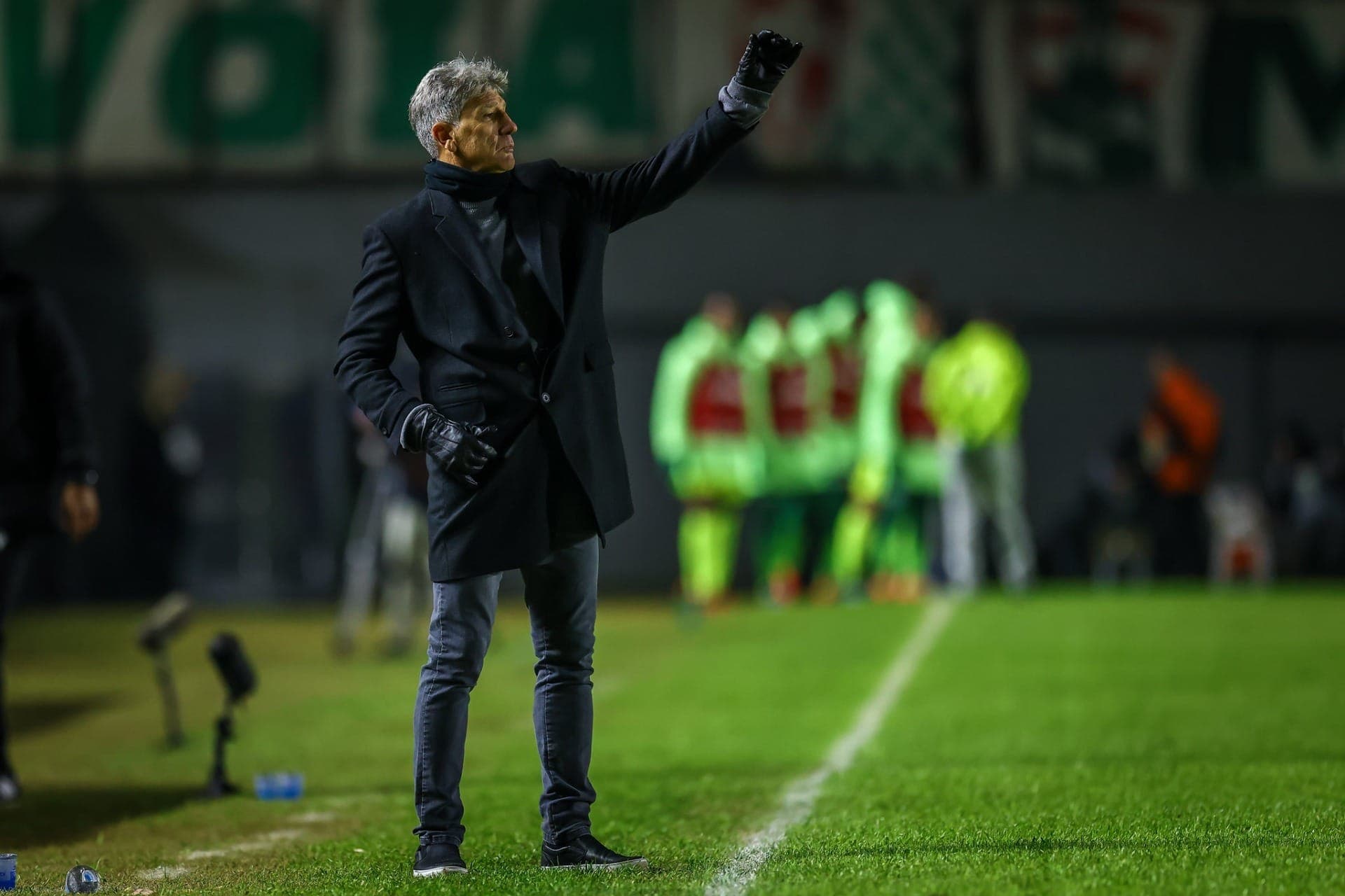 Renato Gaúcho em Grêmio x Palmeiras