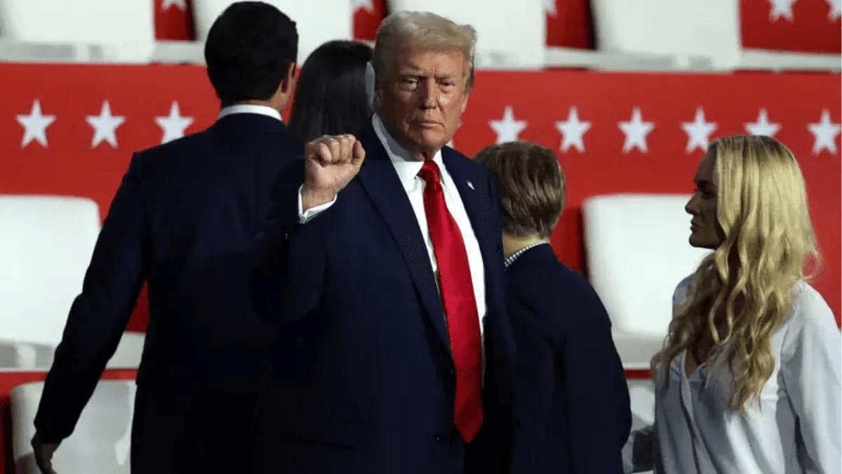 Trump em discurso na Conveção Republicana