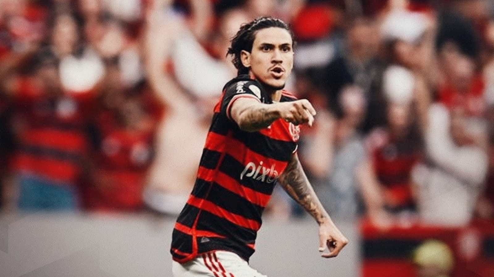 Pedro comemora gol em Flamengo x Criciúma