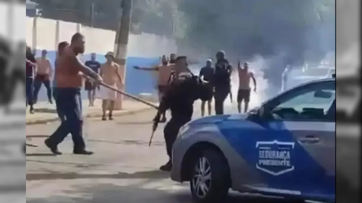 Briga entre torcedores
