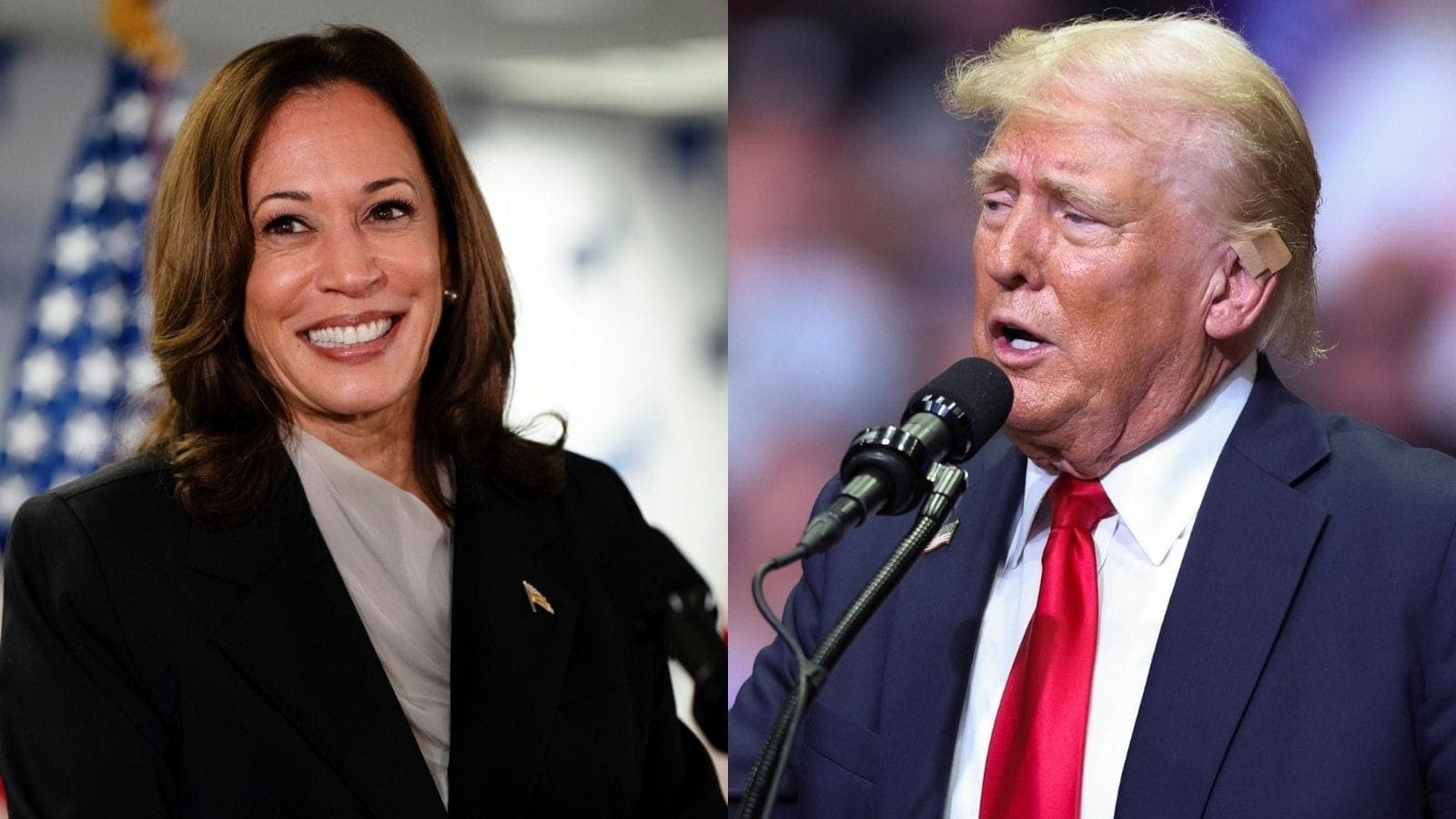 Kamala Harris e Donald Trump