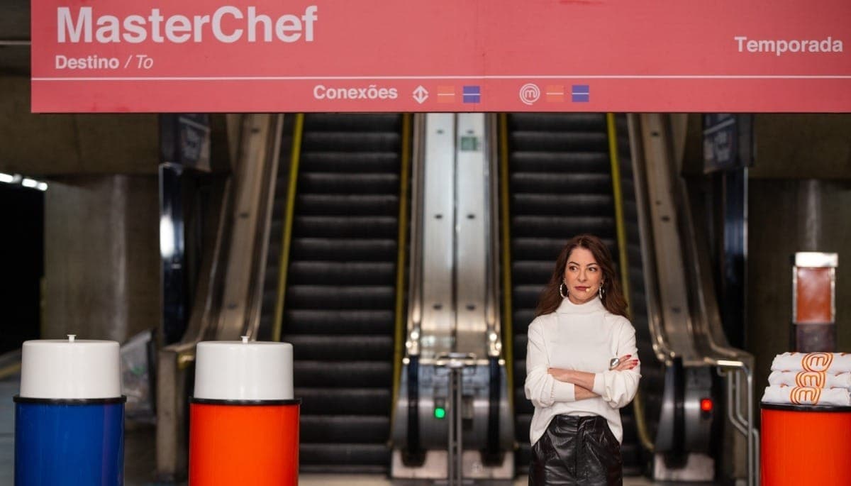 Ana Paula Padrão grava anúncio para o metrô