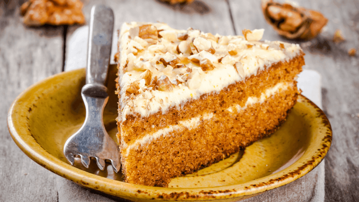 Bolo de cenoura americano