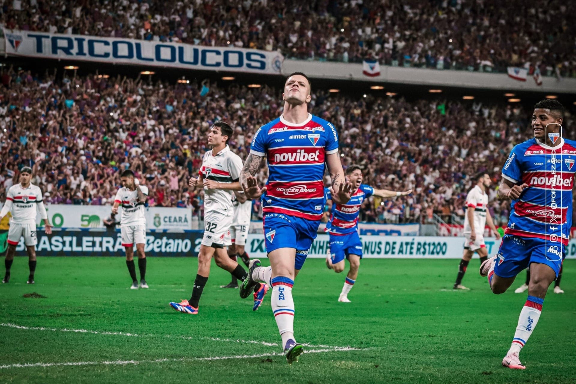 Renato Kayzer em Fortaleza x São Paulo