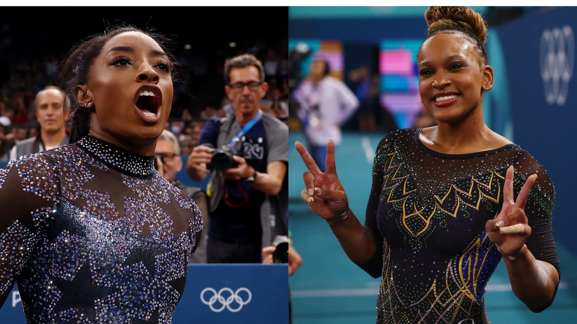 Simone Biles x Rebeca Andrade
