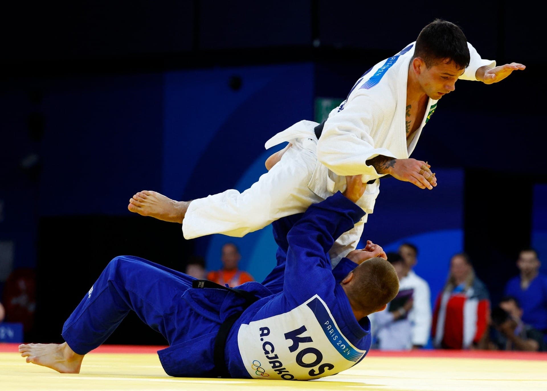 Daniel Cargnin x Akil Gjakova, judô, Paris-2024