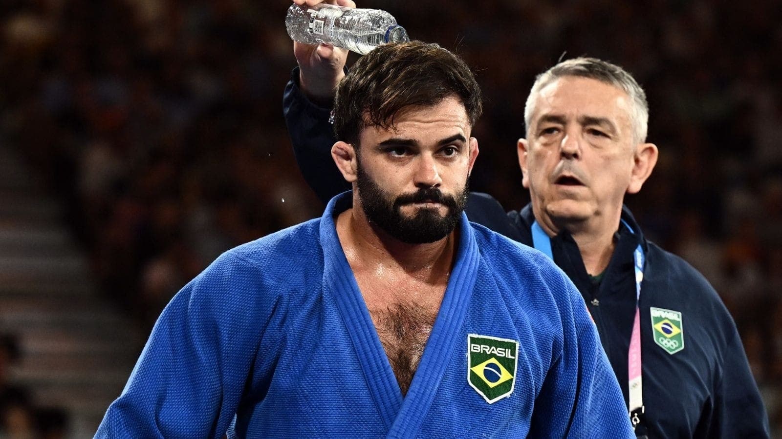 Rafael Macedo e o treinador Kiko Pereira
