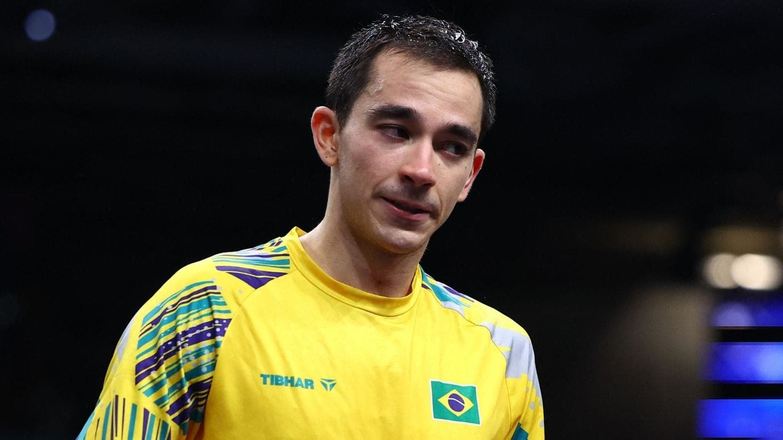 Hugo Calderano ficou em quarto em Paris