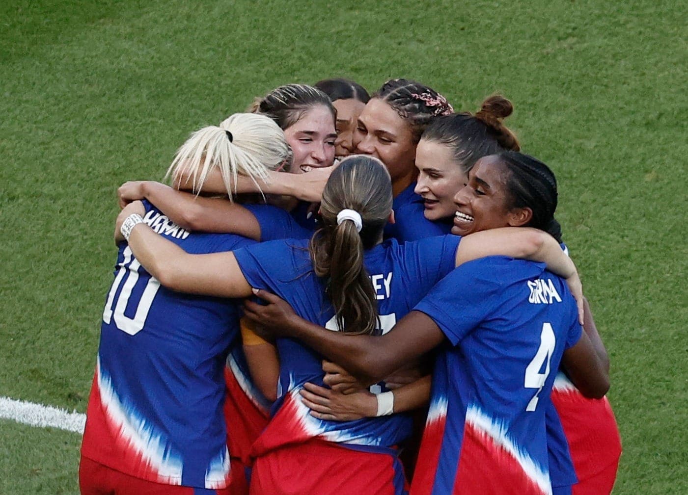 Estados Unidos comemoram gol
