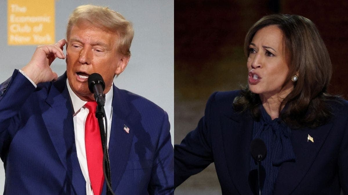 Donald Trump e Kamala Harris