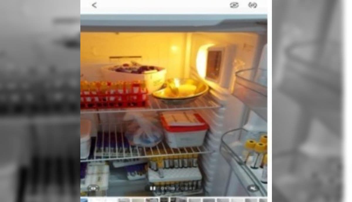 Geladeira com irregularidades