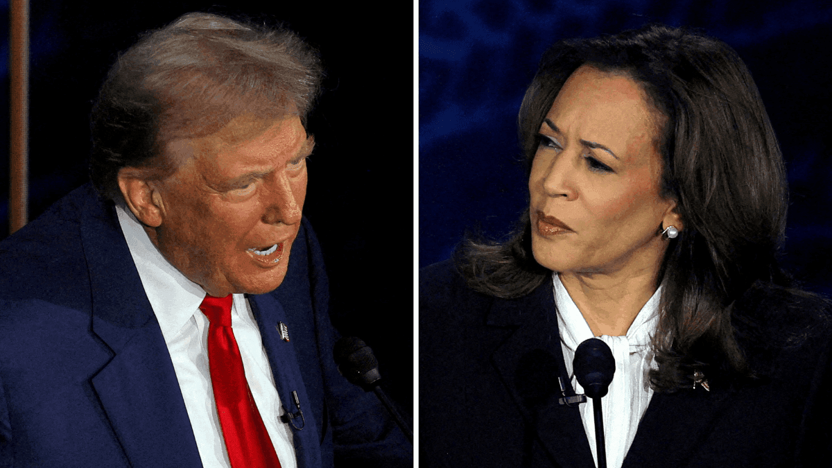 Donald Trump e Kamala Harris