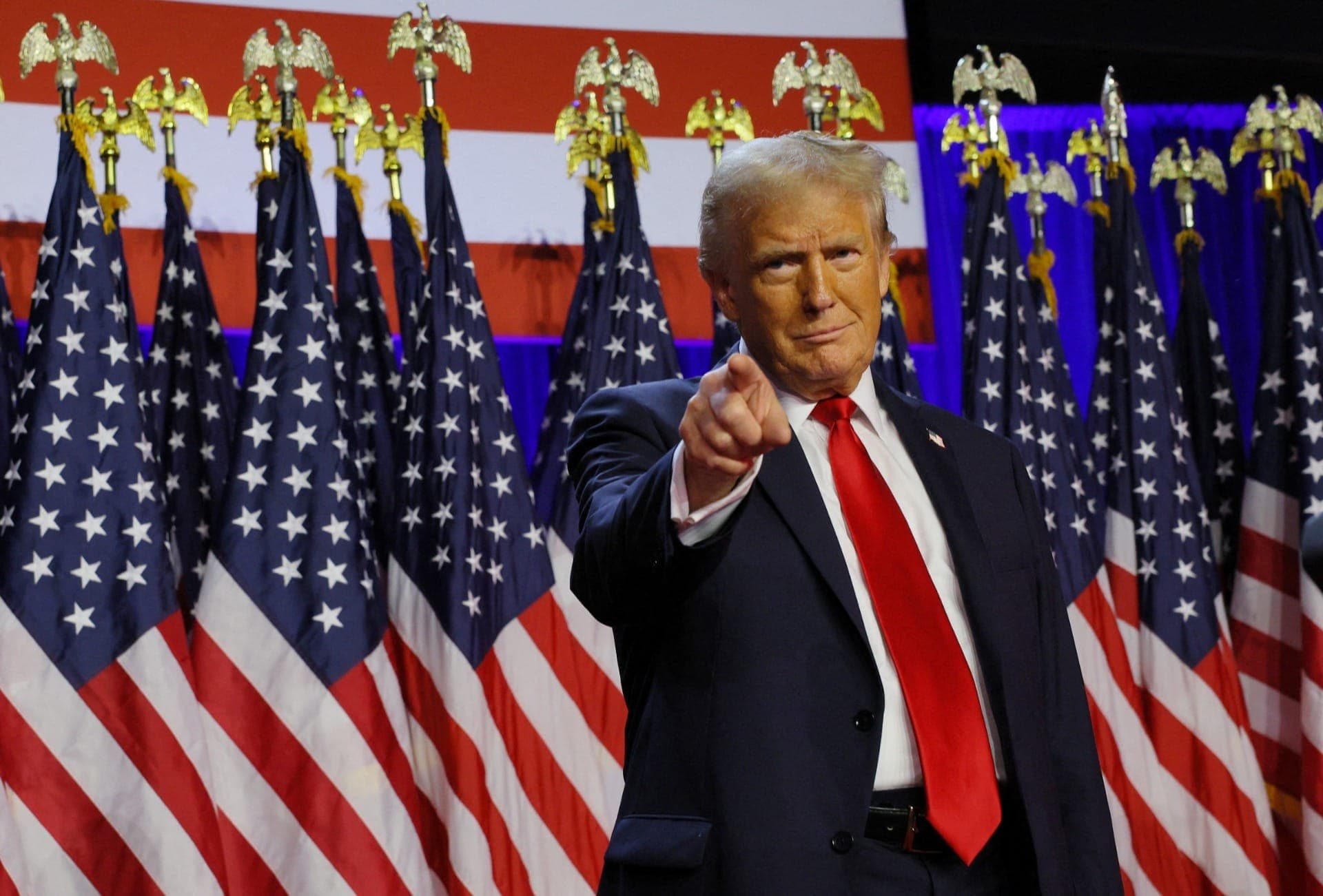 O presidente eleito dos EUA, Donald Trump