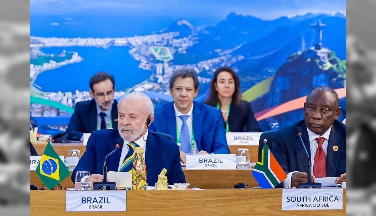 O presidente Lula afirma que a Amazônia está sob ameaça do aquecimento global