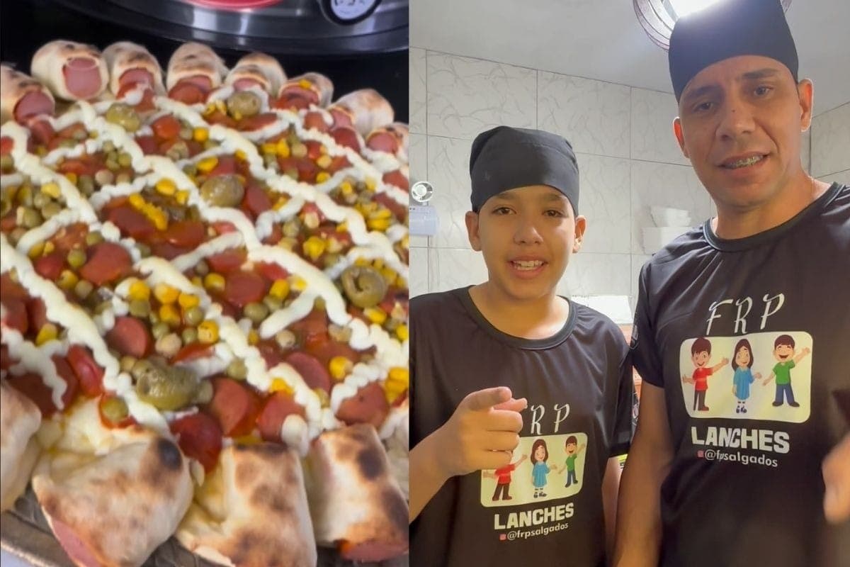 Pizza de cachorro-quente
