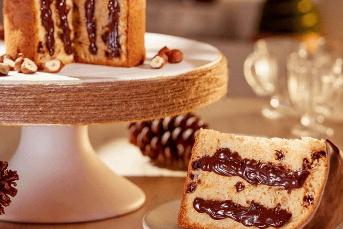Panetone creme de avelã da Brasil Cacau