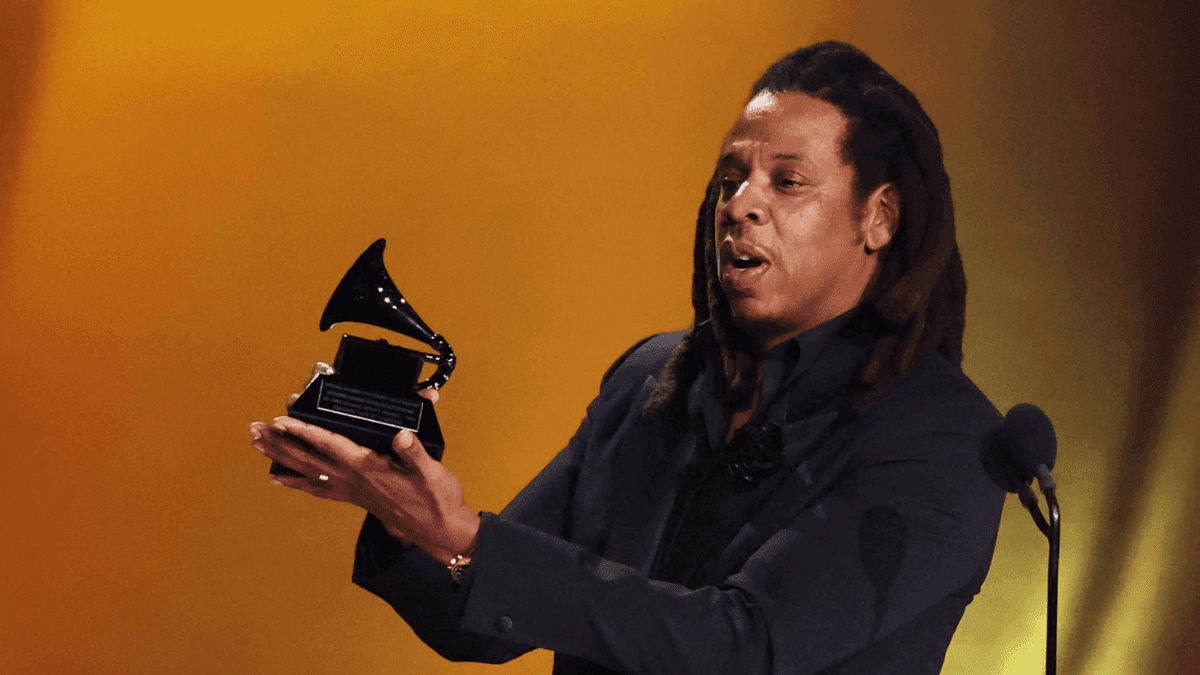 Rapper Jay-Z em premiação do Grammy