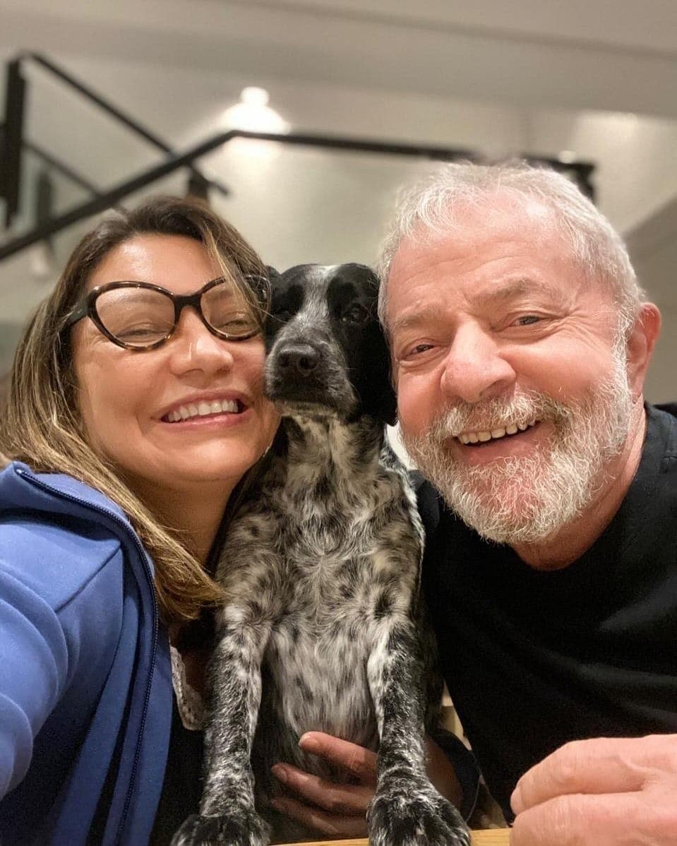 Janja e Lula em foto antiga