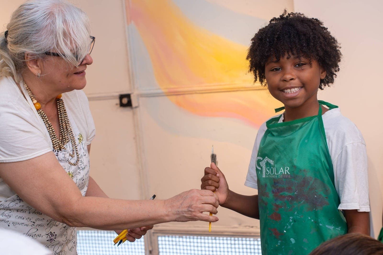 O evento 'Sonhos em cores: criando amanhãs' é composto por artes de 11 crianças