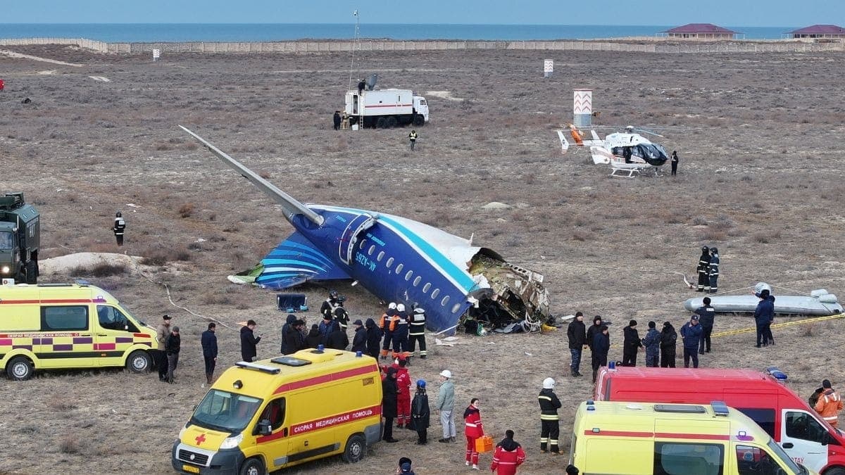 Avião que caiu no Cazaquistão 