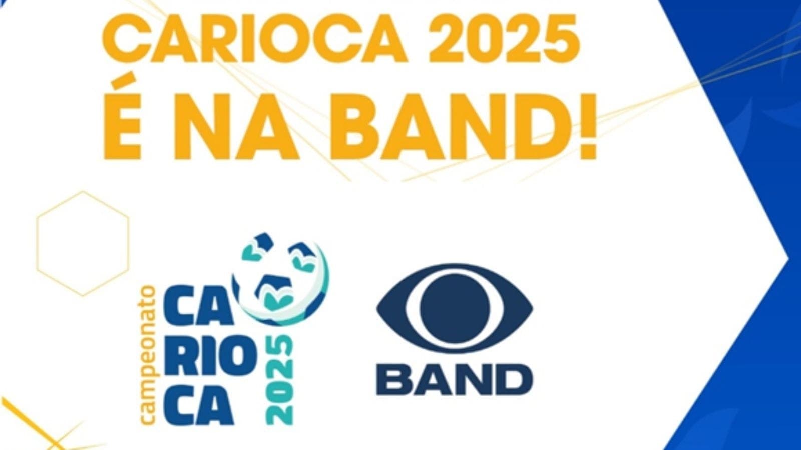 Band transmitirá o Campeonato Carioca em 2025