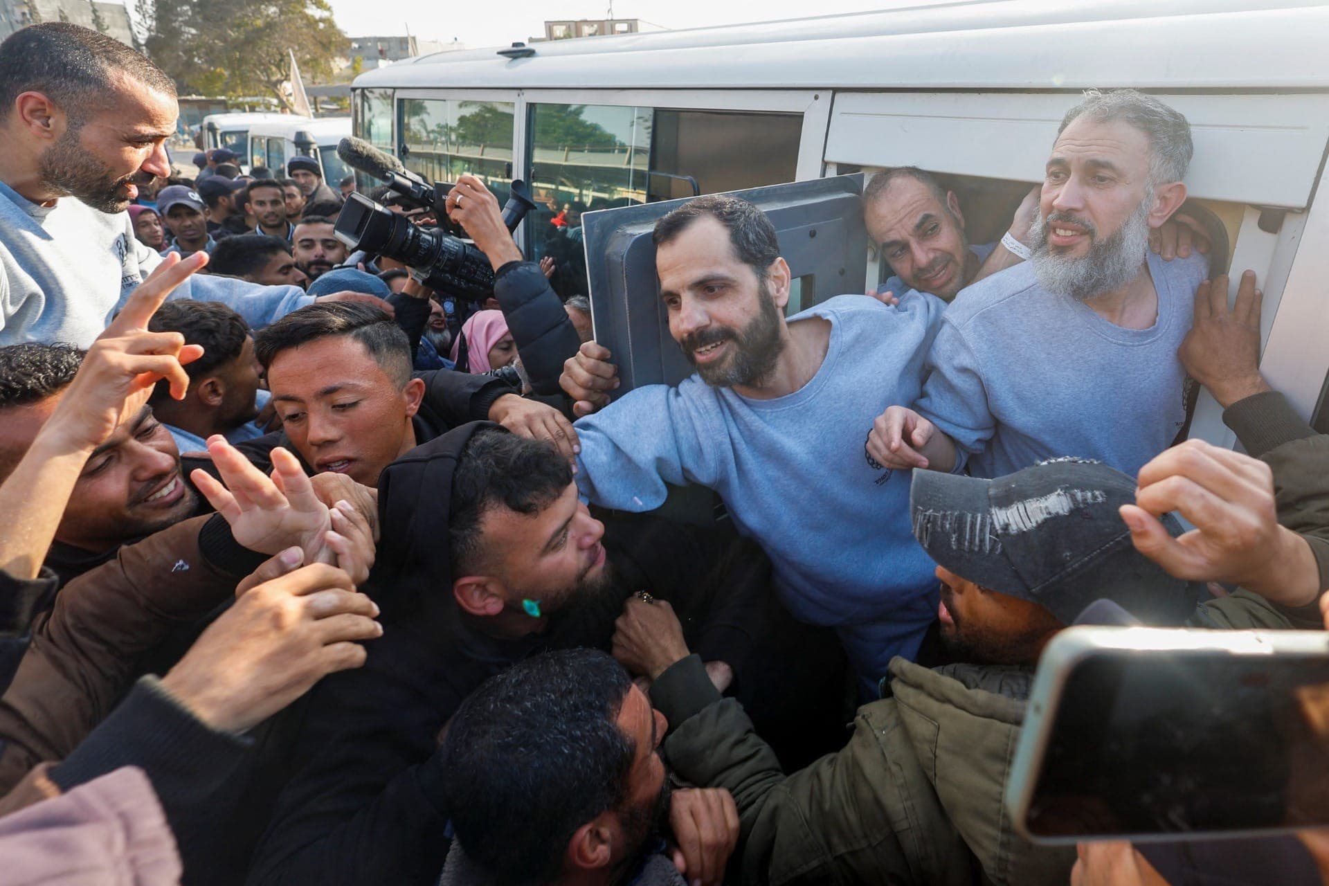 Palestinos foram libertos por Israel