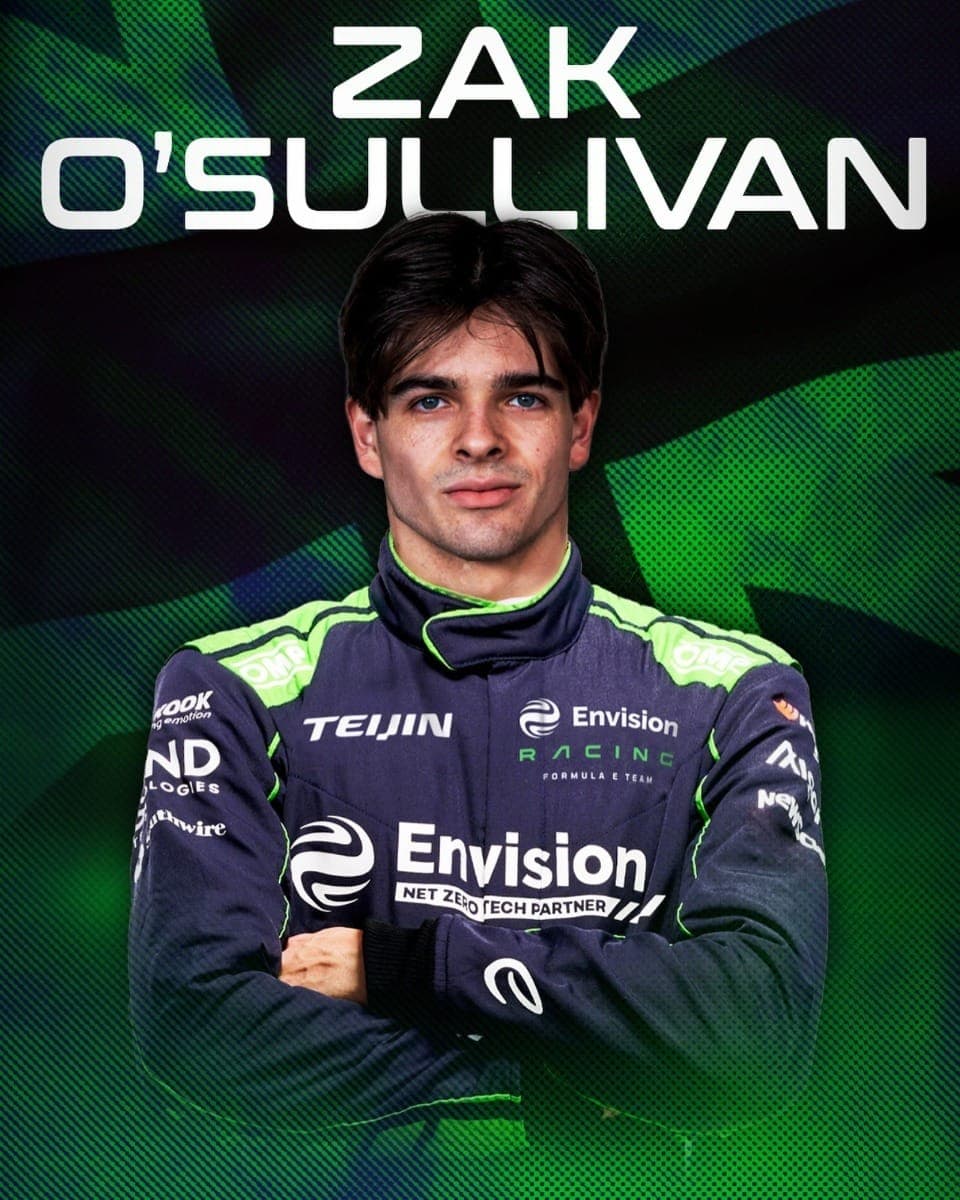 Será a primeira experiência oficial de O'Sullivan em um carro da F-E