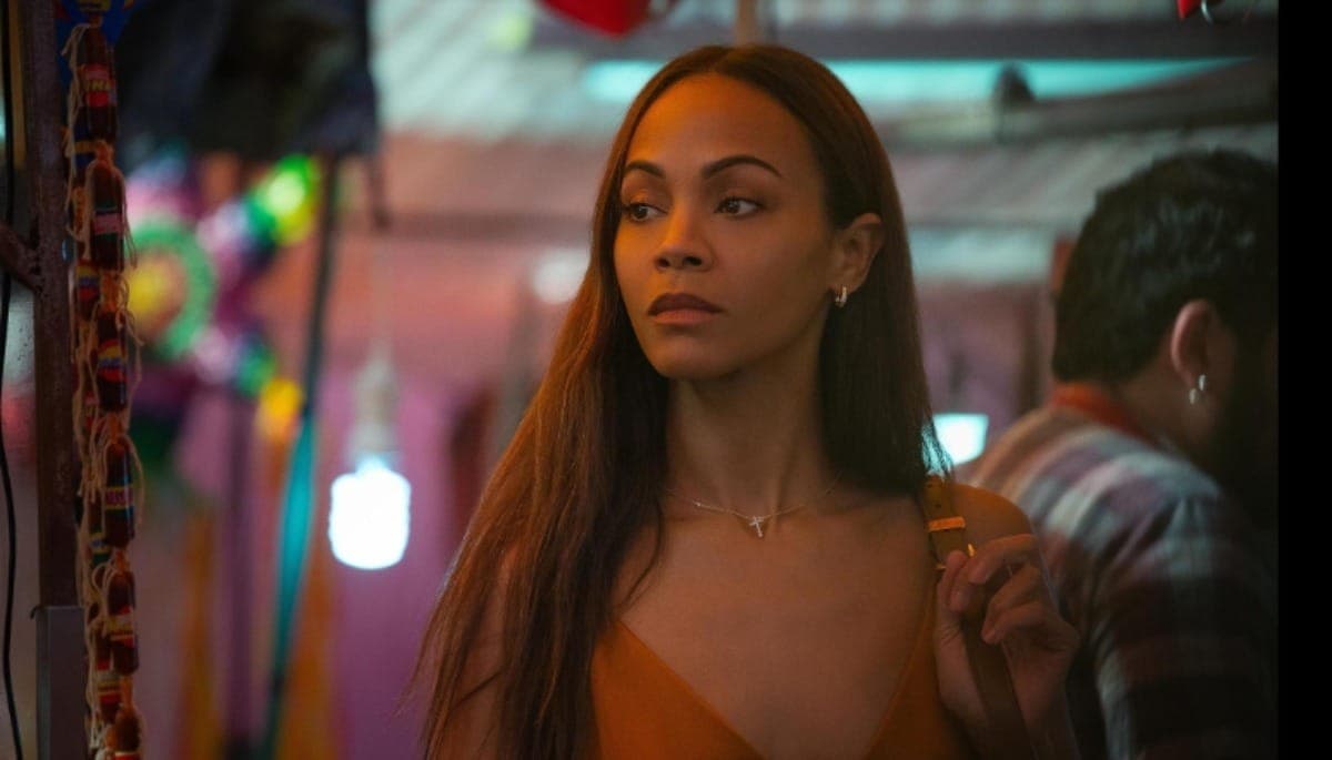 Zoe Saldaña em cena de "Emilia Pérez"