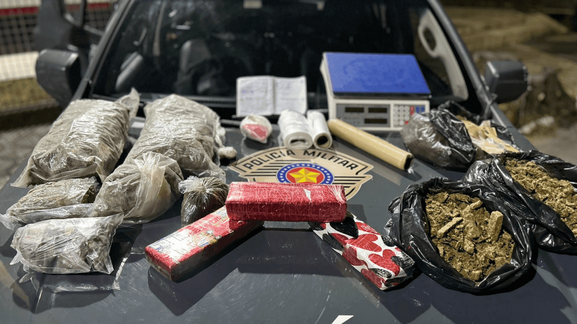 BAEP prende homem com mais de 6kg de drogas em Tremembé