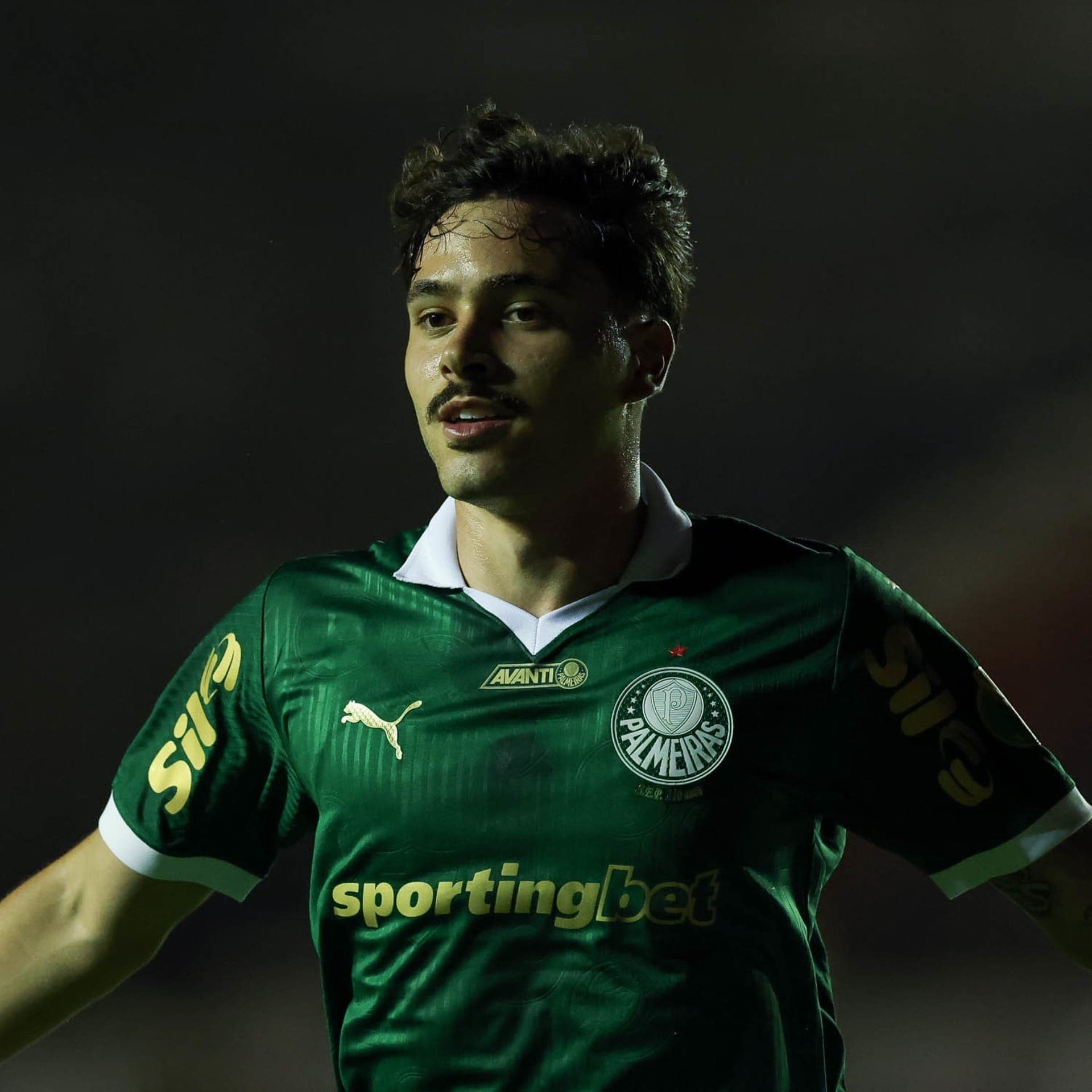 Maurício comemora gol do Palmeiras