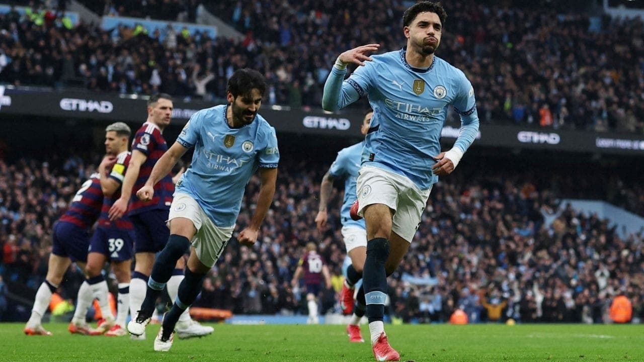 Marmoush comemora gol do City