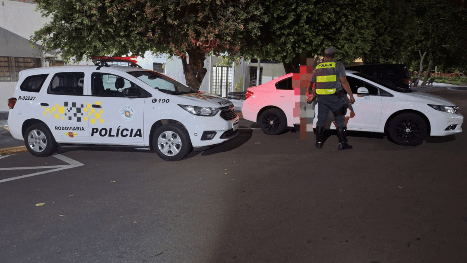 A abordagem foi na região de Santo Anastácio