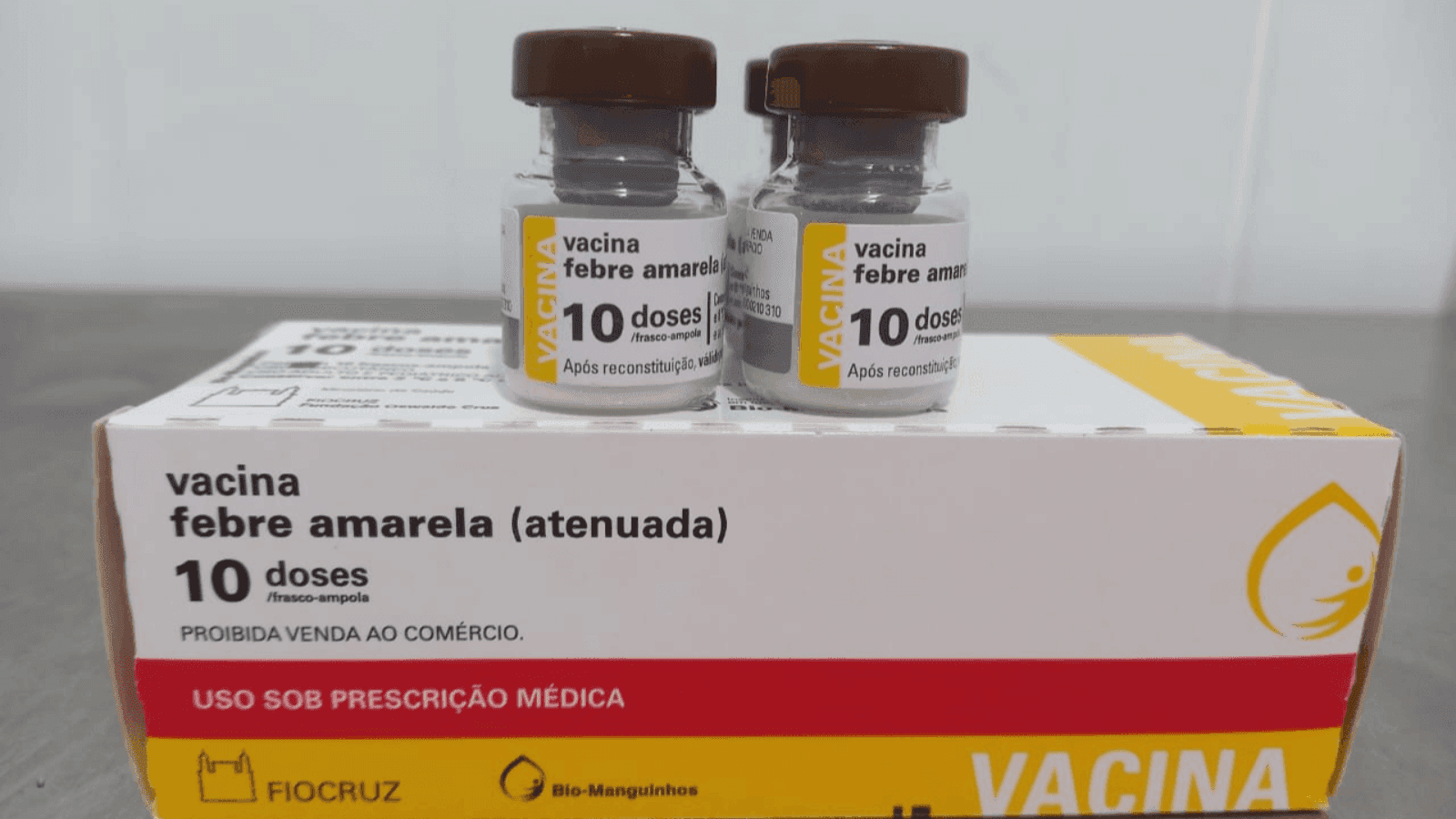 São duas doses para menores de um ano