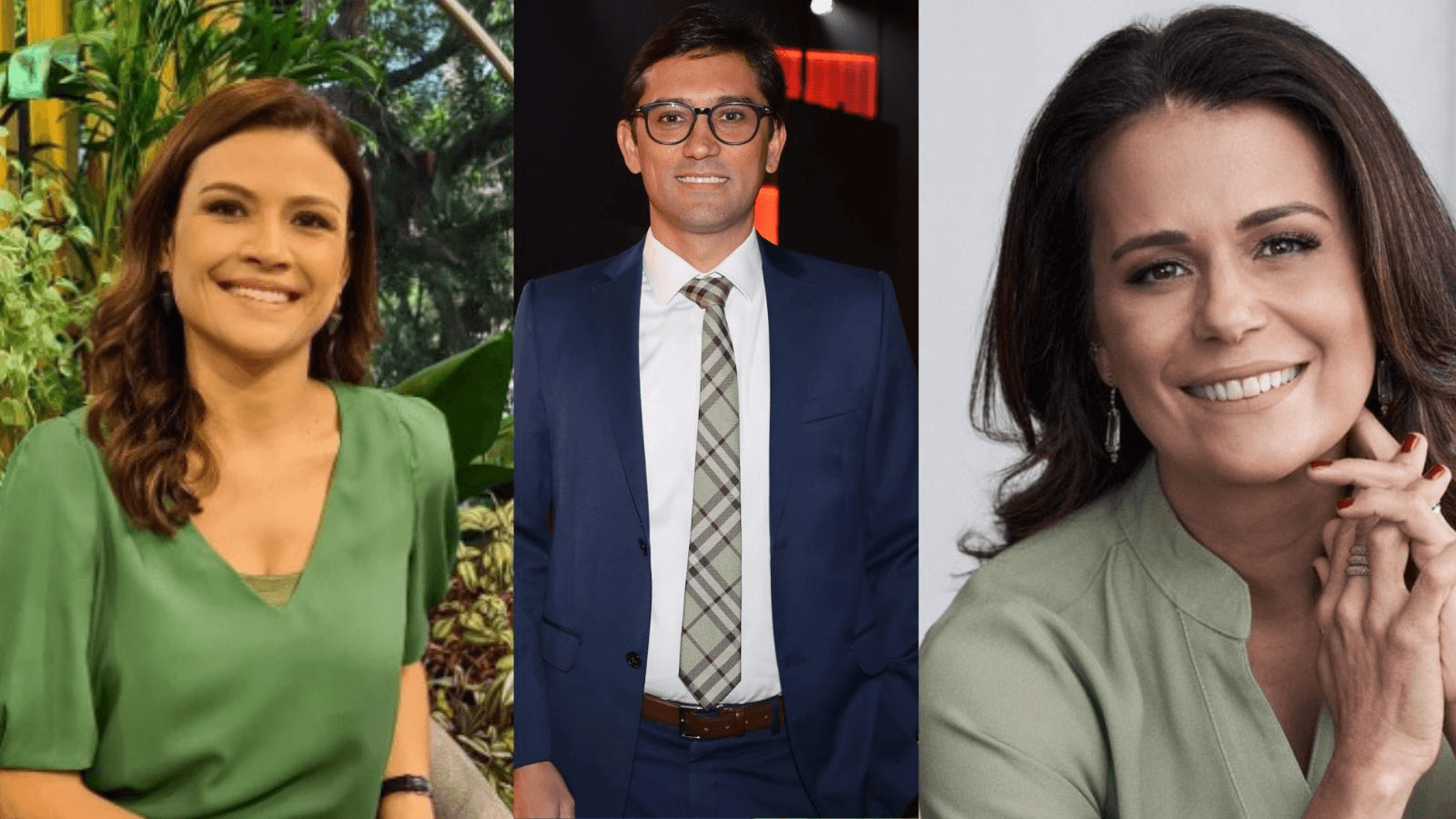Thais Dias, Rodolfo Schneider e Adriana Araújo estarão no comando dos debates no sudeste