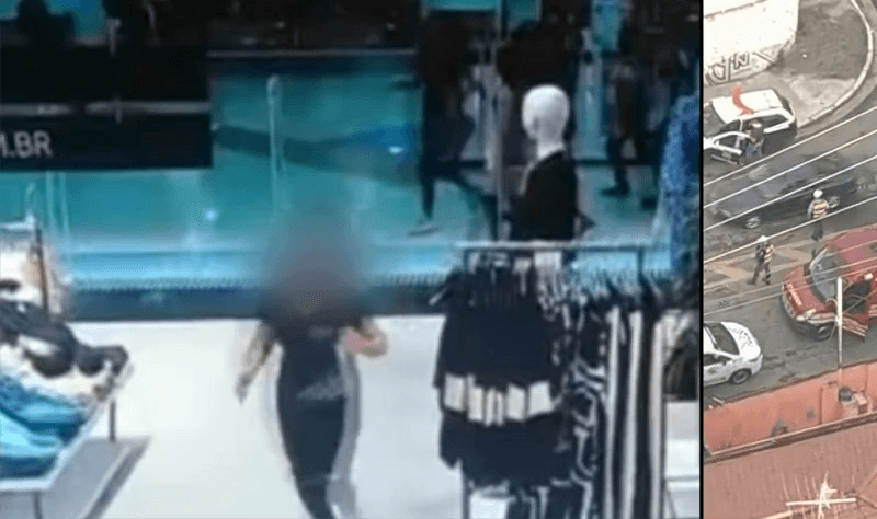 Quadrilha rouba joalheira de shopping e leva seguranças como reféns, em SP