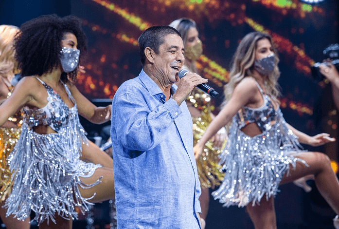 Zeca Pagodinho agitou a estreia de Faustão na Band com seus sucessos