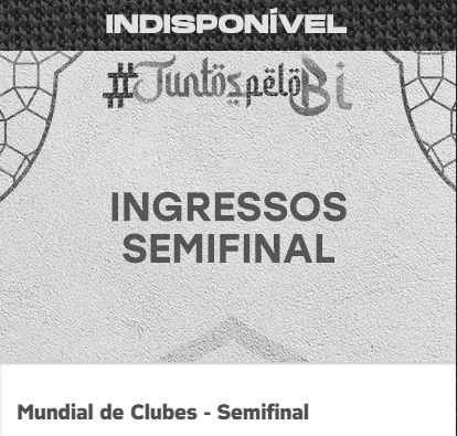Palmeiras informa que não existem mais ingressos disponíveis para a semifinal