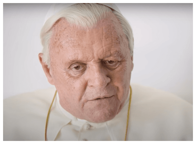 Anthony Hopkins viveu o papa Bento XVI em 'Dois Papas'