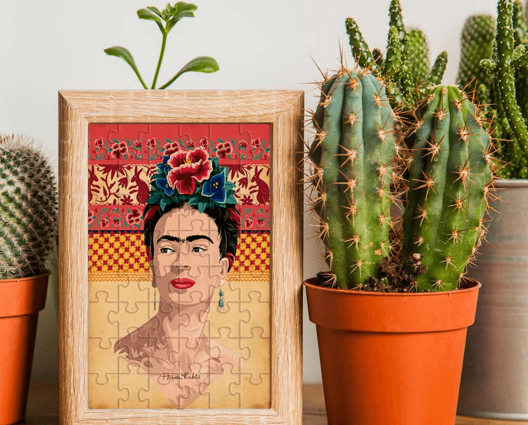 Frida kahlo virou quebra-cabeça nos projetos de Daniela Petroni