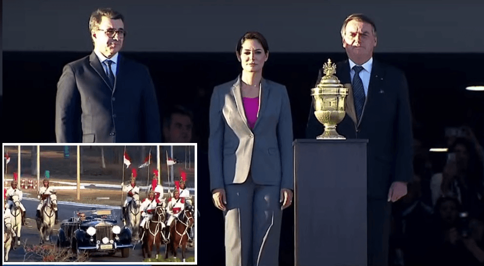 Coração de D. Pedro I foi recebido em cerimônia no Palácio do Planalto